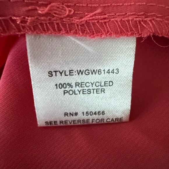 41 Hawthorn Red Flutter Sleeve Blouse Size Small Split Neck Ruffle Collar NWT - Picture 6 of 6